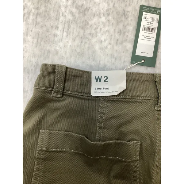 Alpine Design Womens 2 Barrel Pant Vintage Olive Green High Rise Relaxe ADW24905 - Image 7