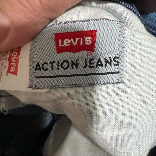 Levi's Vintage 90’s Action Orange Tab High‎ Rise Crop Straight Denim Jeans - Image 10