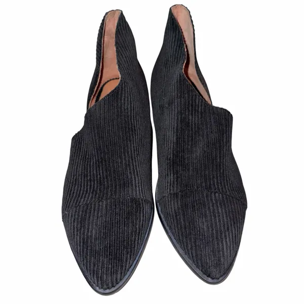 Free People Black Corduroy Royale Flats 36 - Image 2