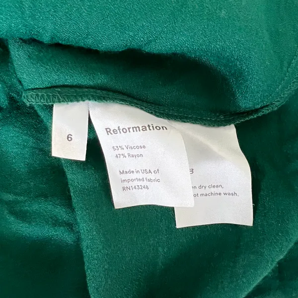 Reformation Square Neckline Dress - Image 6