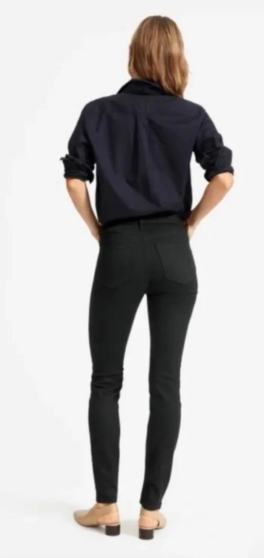 Black Mid Rise Skinny Ankle Jean - Image 2