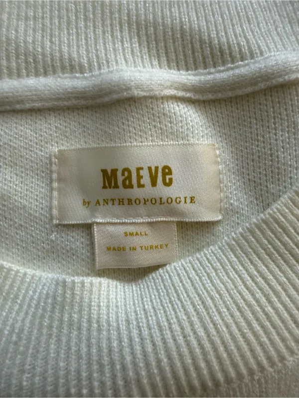 Maeve by Anthropologie Striped Sleeveless Sweater Size Small - Image 4