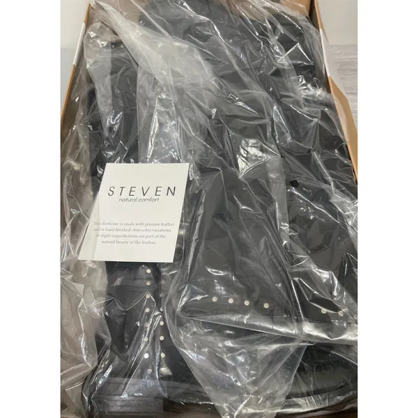Steven‎ NC-Zoe Black Leather Studded Tall Riding Boots Womens 8.5 M NIB - Image 9