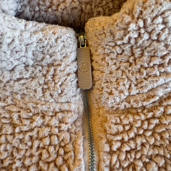 Ivory Ella Sherpa 1/4 Zip Pullover - Image 4