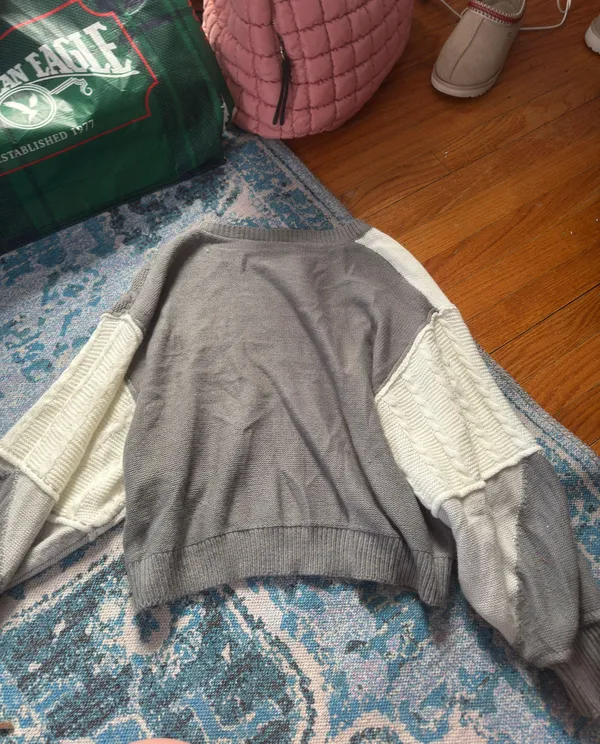 SheIn Patchwork Sweater - Image 3