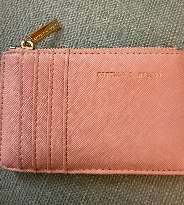 Estella Bartlett Pink Vegan Leather Card Purse - Image 2