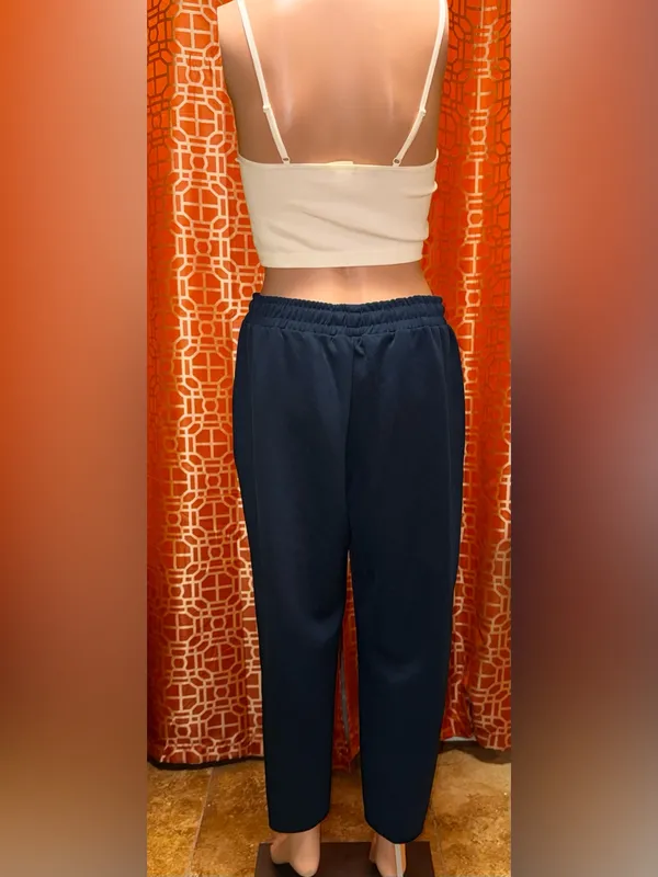 Fit 4 All Navy Lounge Joggers Size XS - Image 3