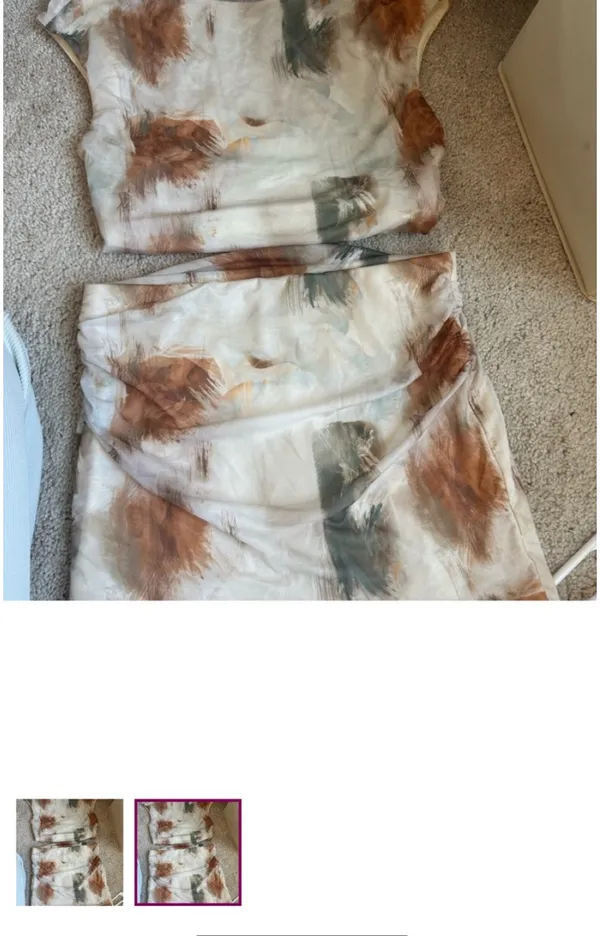 SheIn Abstract Print Two-Piece Set - Image 2