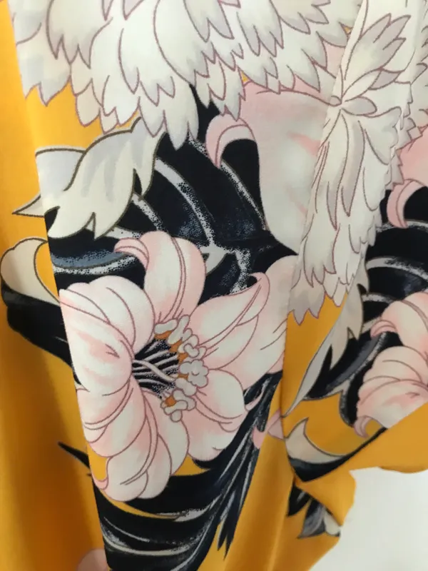 Loft Flower Spring Fall Yellow Sundress - Image 3