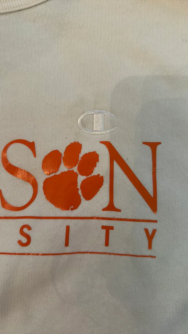 Vintage Clemson Champion Sweatshirt - Image 3
