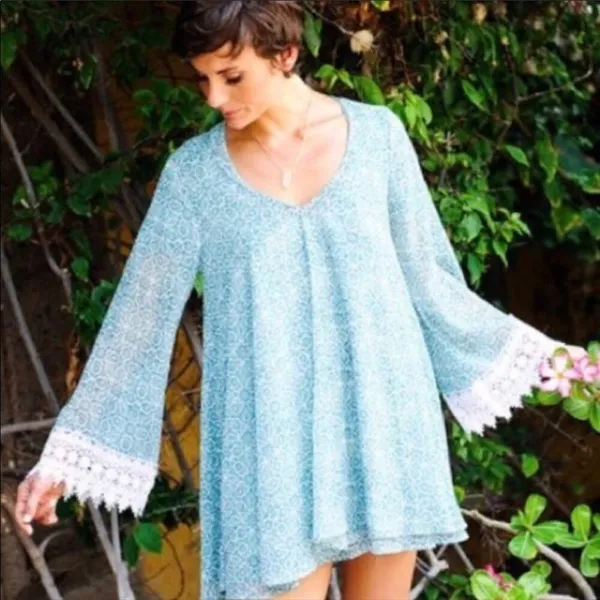 Show Me Your Mumu Womens Mini Dress Size M Boho Feminine Lace Fairy Dainty Indie - Image 16