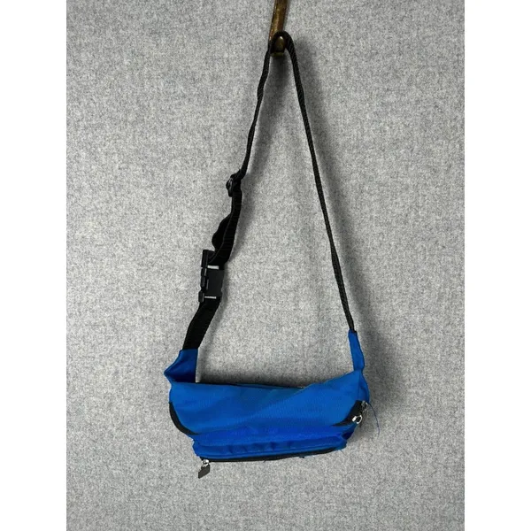 Vintage TA‎ Blue Fanny Pack 90s Retro Multiple Pockets Adjustable Retro Waist - Image 7