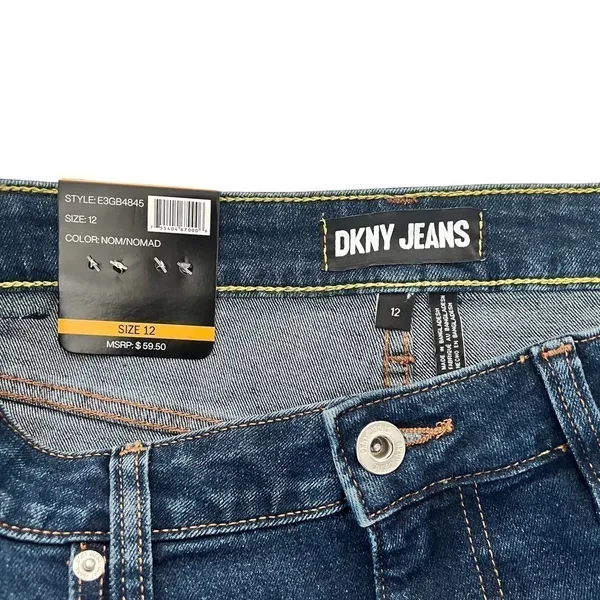 New Women’s DKNY Mid Rise Denim Skirt Size 12 - Image 4