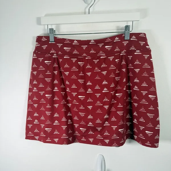 Title Nine Breakthrough Skort Sea Triangle Red Gorpcore Hiking Womens Large‎ - Image 5