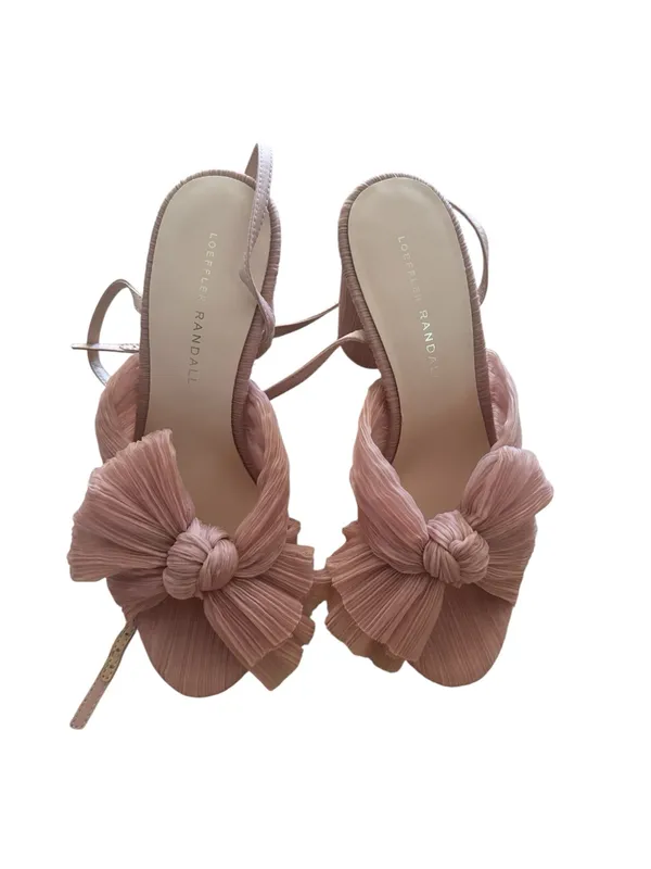 Loeffler Randall Camellia Beauty Pleated Bow Heel size 7 NEW - Image 5