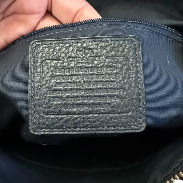 Coach Vintage Kelsey Black Pebbled Leather Satchel Crossbody Purse - Image 9