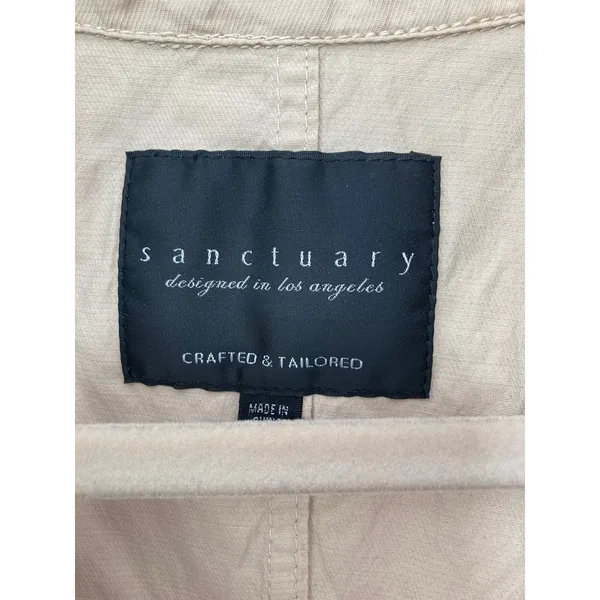 Sanctuary Anthropologie Lightweight Ivy League Collegiate Trenchcoat Coat Jacket - Image 2
