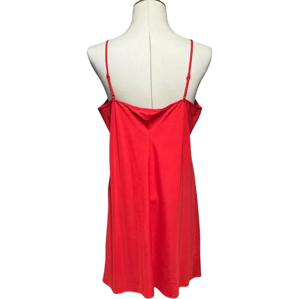 Nanette Lepore Satin Slip Nightgown Red 14 - Image 3