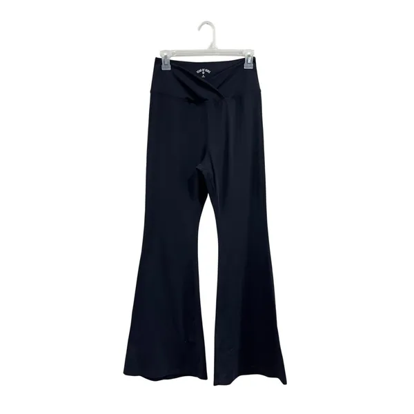 Year Of Ours Veronica‎ Flare Leggings Black Yoga Pants Size M - Image 2