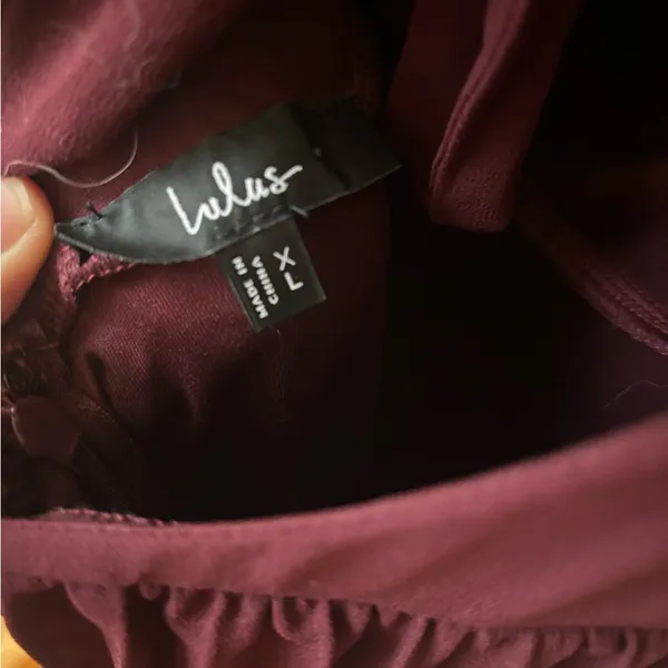 Lulu's Deep Burgundy Maxi Dress - Image 3