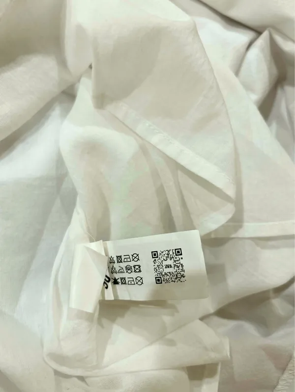 Zara viral tik tok Poplin Mini Dress with jewel appliqué/ floral embroidery M - Image 9