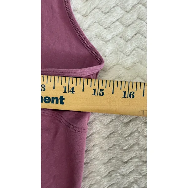 Lululemon Athletica Womens Plum Purple Split Back V-Neck Yoga Tank Top Size 4-6 - Image 5