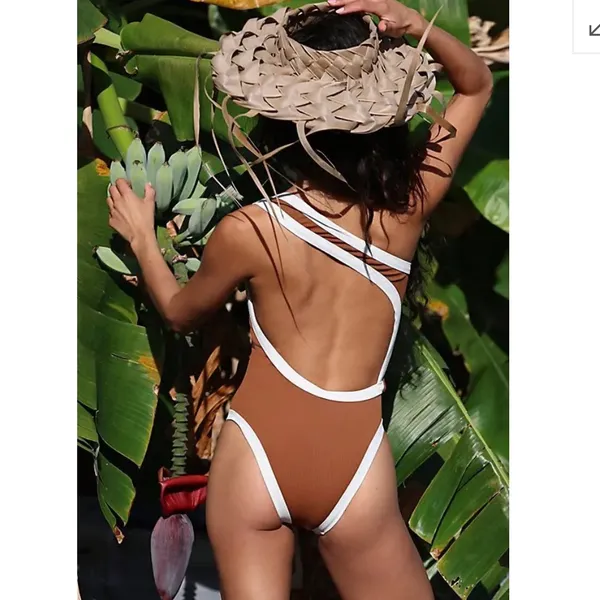 NEW Free People x KYA SWIM Kelea Asymmetrical One-Piece - Image 3