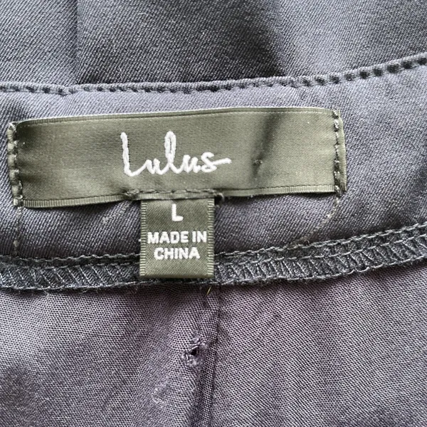 Lulus Paperbag Pants Womens Size L High Waisted Trousers Slacks Belt Loops Lined - Image 4