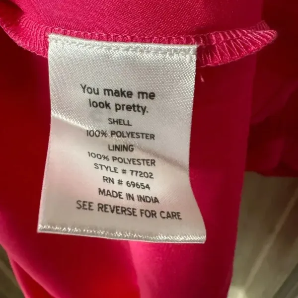 Rahi Pink‎ Midi Dress W/ Cutouts Longsleeve NWOT size large - Image 9