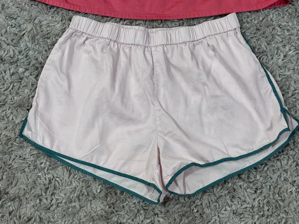 Lake Pajamas Color Block Tank Loungewear Set Guava Medium - Image 4