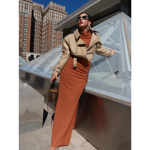 Suboo Jacqui Maxi Dress Brown - Image 2