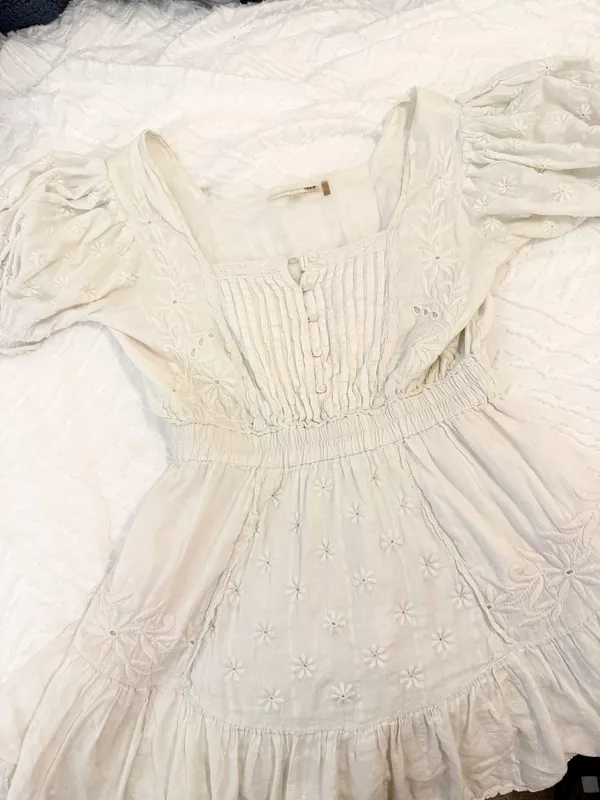 Love Shack Fancy mini white dress - Image 3