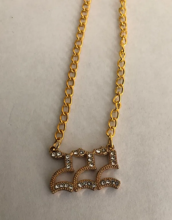 222 Angel Number Necklace  - Image 2