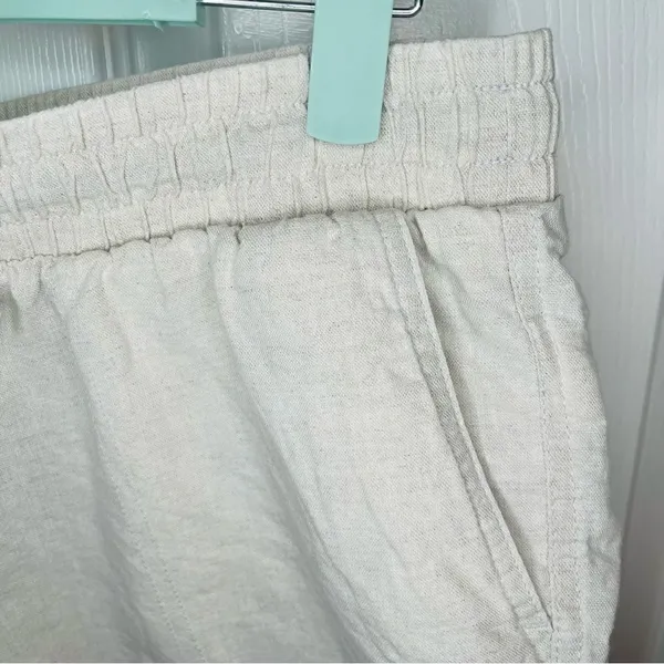 Amazon Essentials Women's 4.5" Inseam Drawstring Linen Blend Short M Tan Size M - Image 5