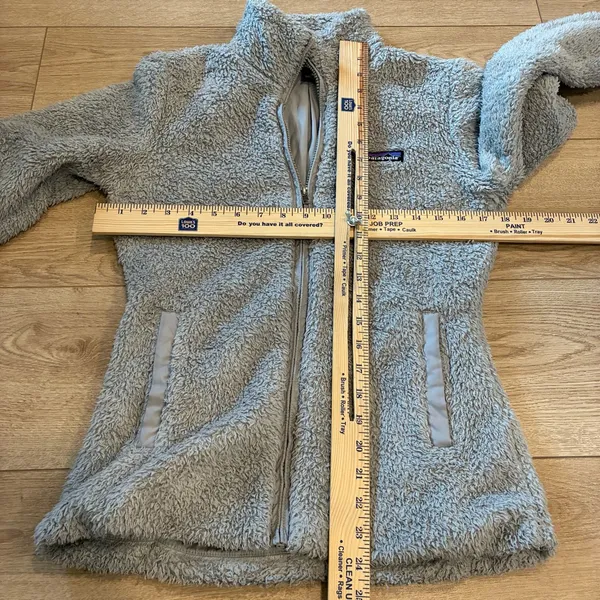 Patagonia Women’s Los Gatos Jacket Full Zip Sherpa Gray Size XS - Image 4