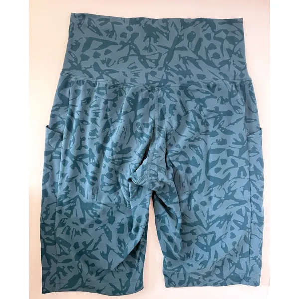 REI Bike Shorts – Blue Green Pattern - Small - Image 2