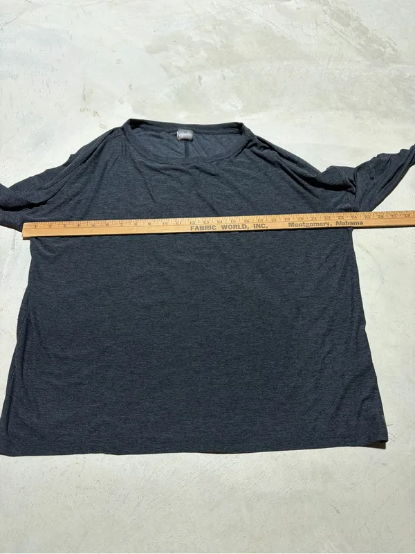 Calia Long Sleeve Crewneck Shirt gray medium - Image 7