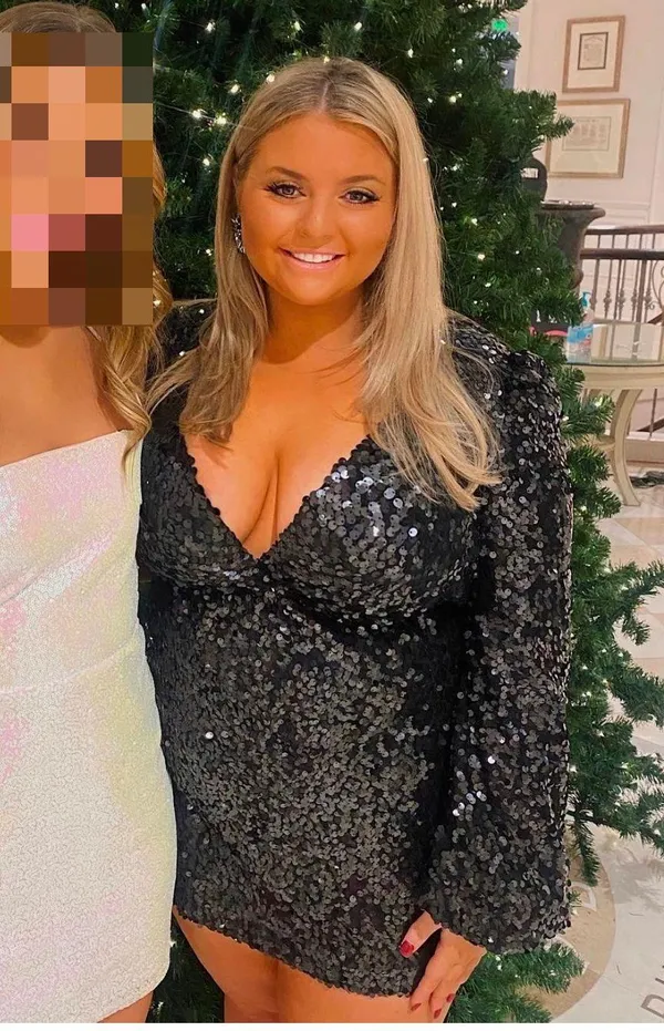 Black Sequin Longsleeve Mini Dress - Image 4