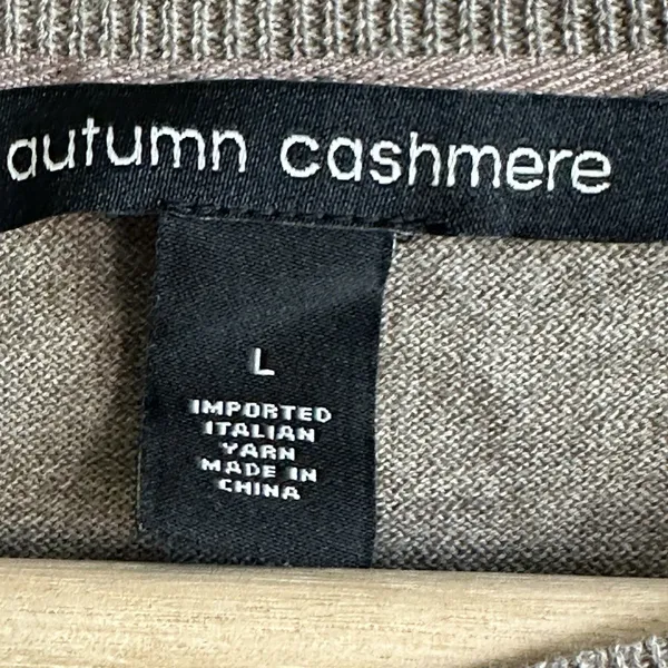 Autumn Cashmere sweater L imported Italian yarn Cotton Cashmere blend - Image 3