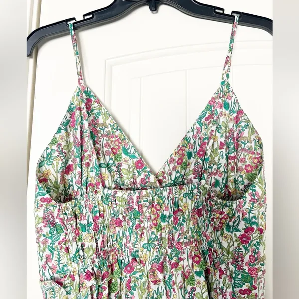 J. Crew V-neck Smocked-waist Dress in Liberty® Fabric - Image 7