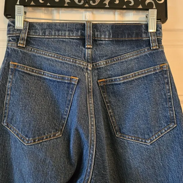 Abercrombie & Fitch 90’s Straight Ultra High Rise Size 25 / 0 R Distressed Jeans - Image 5