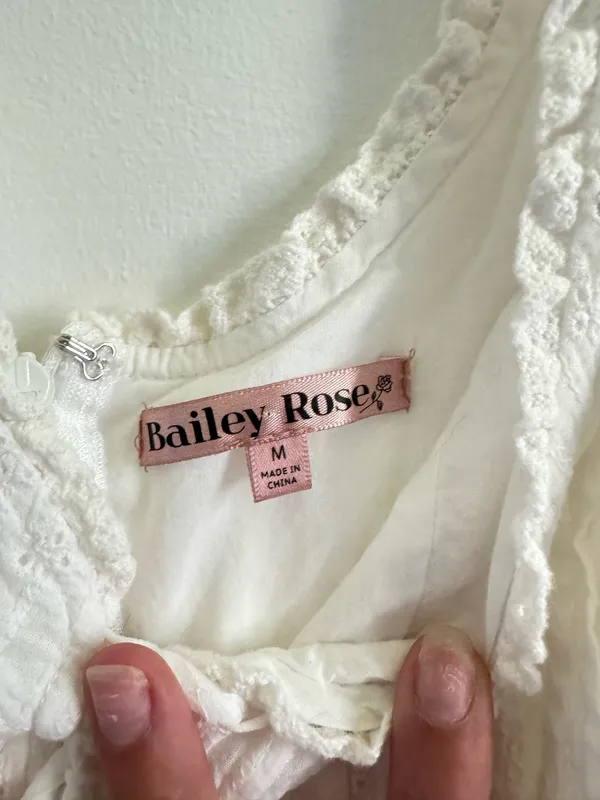 Bailey Rose white dress Size M - Image 2