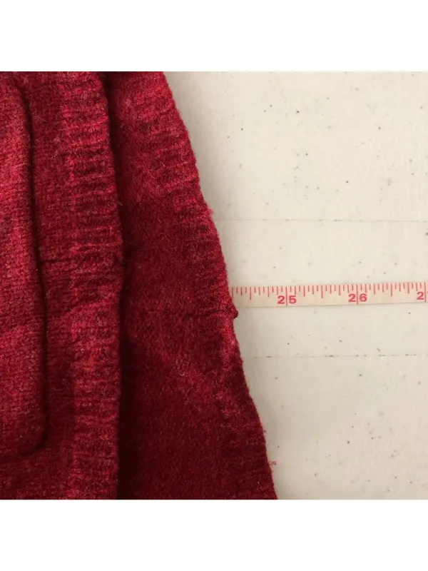 Eileen Fisher Womens Cardigan Jacket Red Size PP Wool Button-Up Petite - Image 7