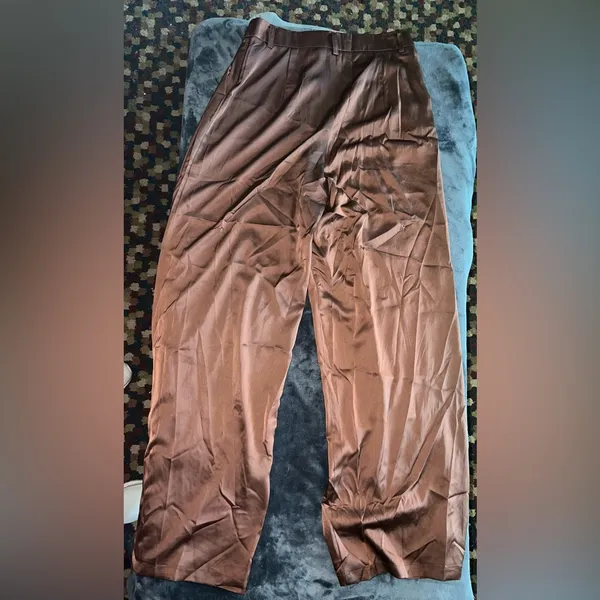 Peppermayo Milano Satin Pant in Chocolate Brown Size 6 New with tag - Image 11