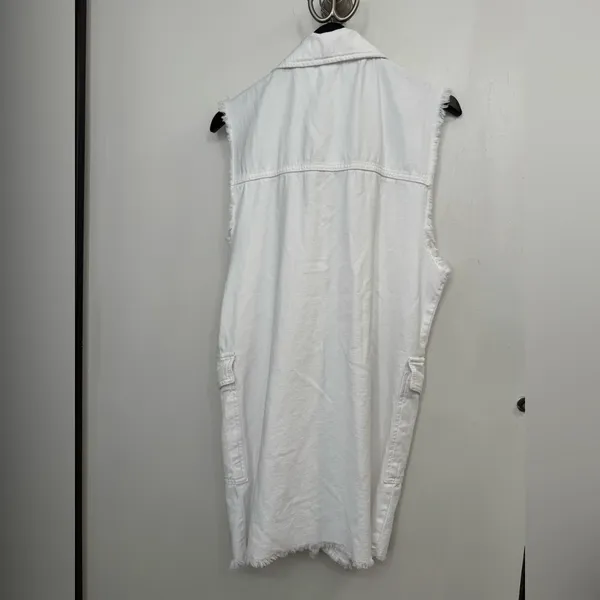 Revolve Free People White Vest Moto Dress Size Small - Image 4