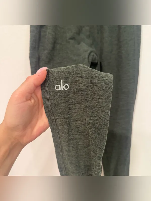 Alo Yoga Green High Waist Alosoft Lounge Leggings XXS - Image 8
