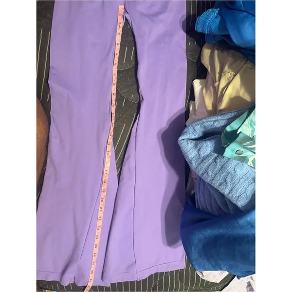 Women’s High-Rise Flare Pants in Lilac size Medium - Image 9