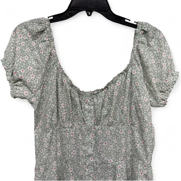 Trixxi Sage Floral Mini Dress - Image 4