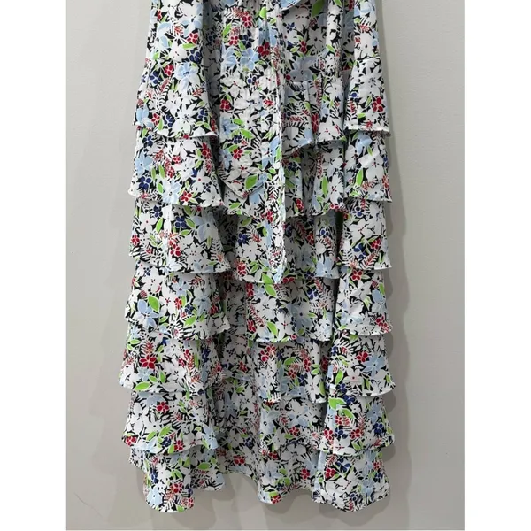 Likely Size‎ 12 Ariella Floral Cocktail Dress Midi Ruffles Feminine - Image 3