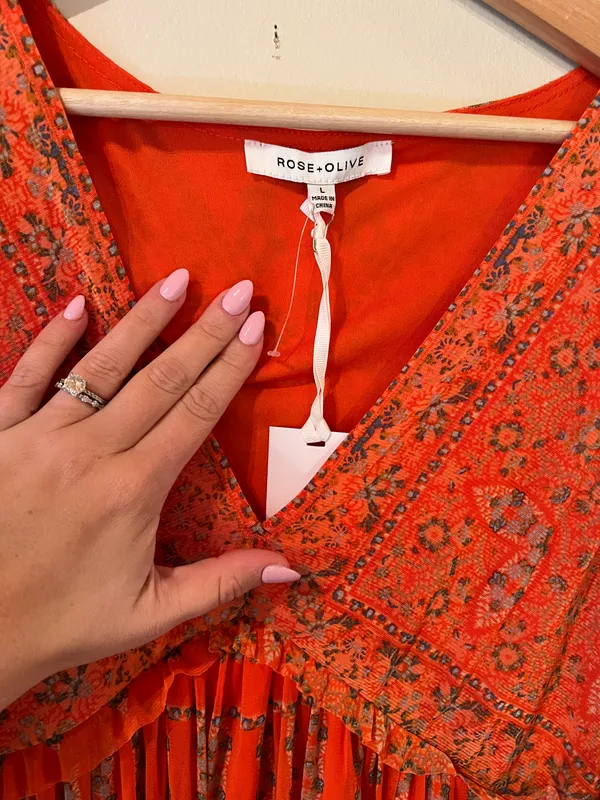 NWT Rose & Olive Floral Top - Image 3